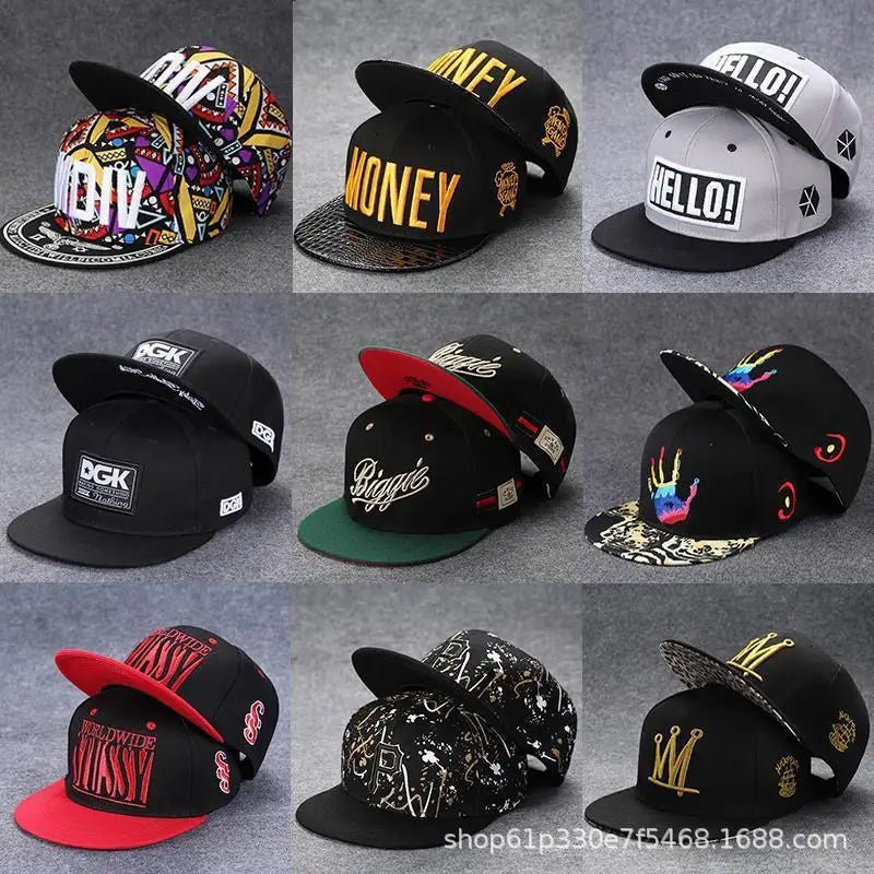 Hip Hop Flat Hat – Korean Style Baseball Cap - My Wear Clothing Co