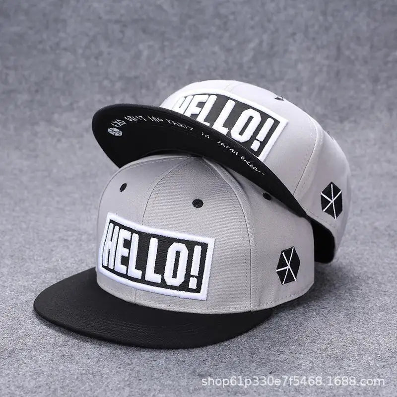 Hip Hop Flat Hat – Korean Style Baseball Cap - My Wear Clothing Co