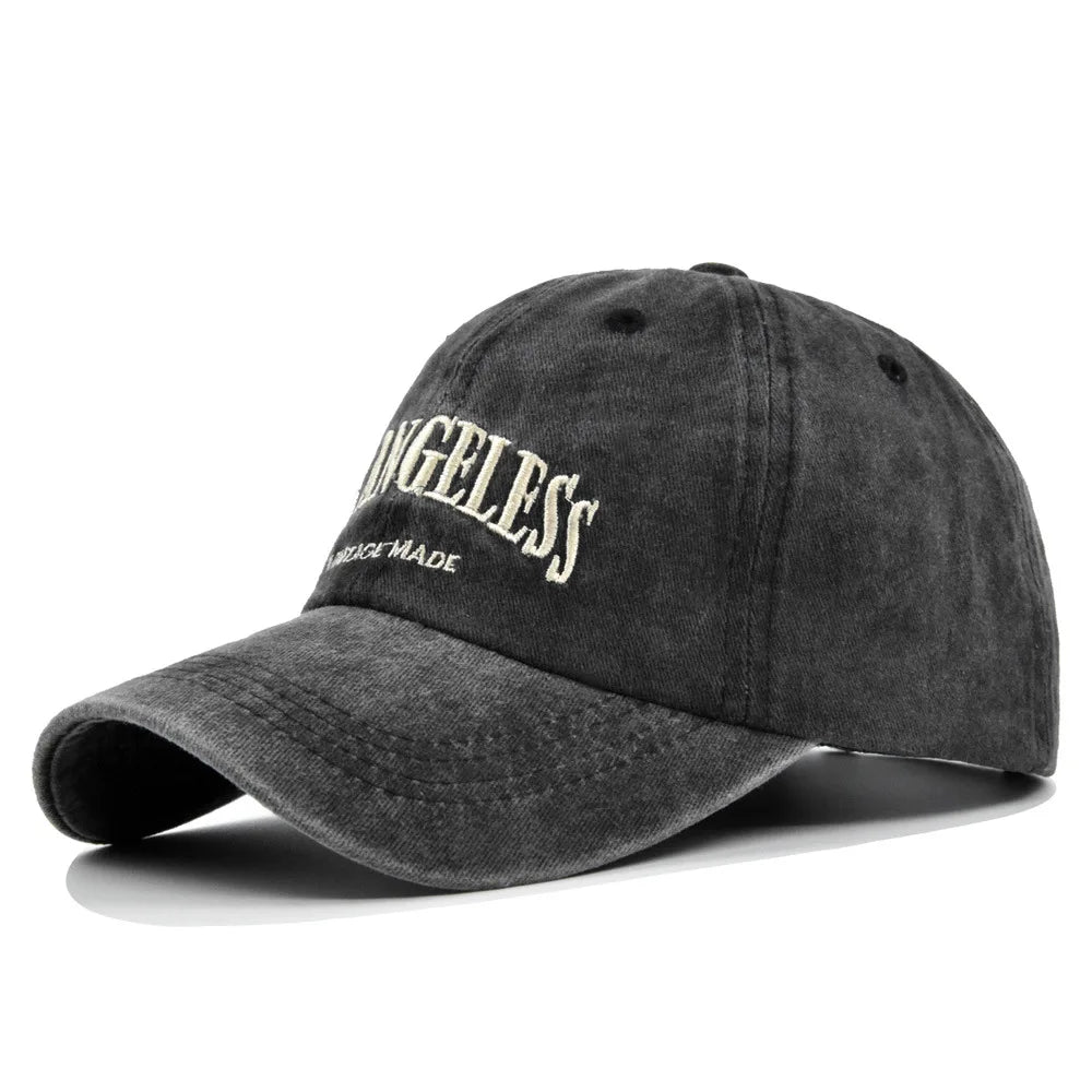 Los Angeless Vintage Washed Baseball Cap – Unisex Hip - Hop Style with Sun Protection - My Wear Clothing Co