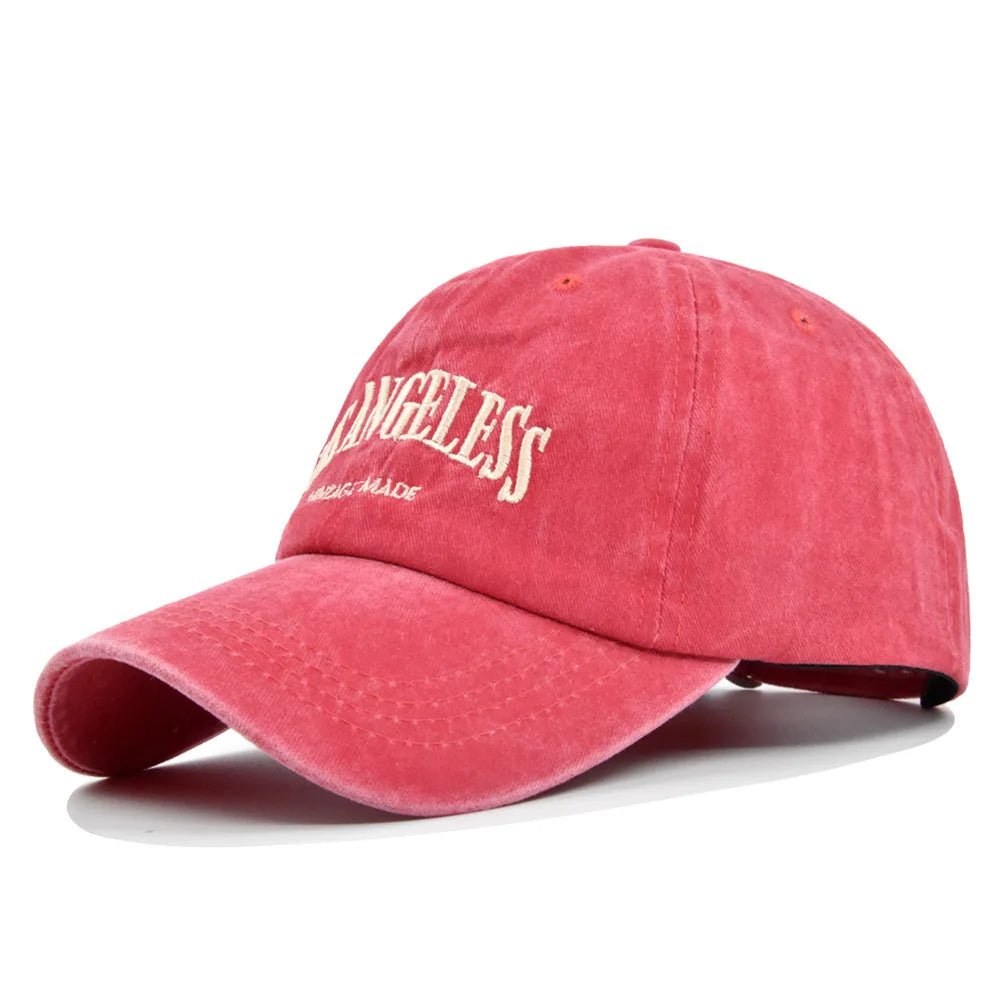 Los Angeless Vintage Washed Baseball Cap – Unisex Hip - Hop Style with Sun Protection - My Wear Clothing Co