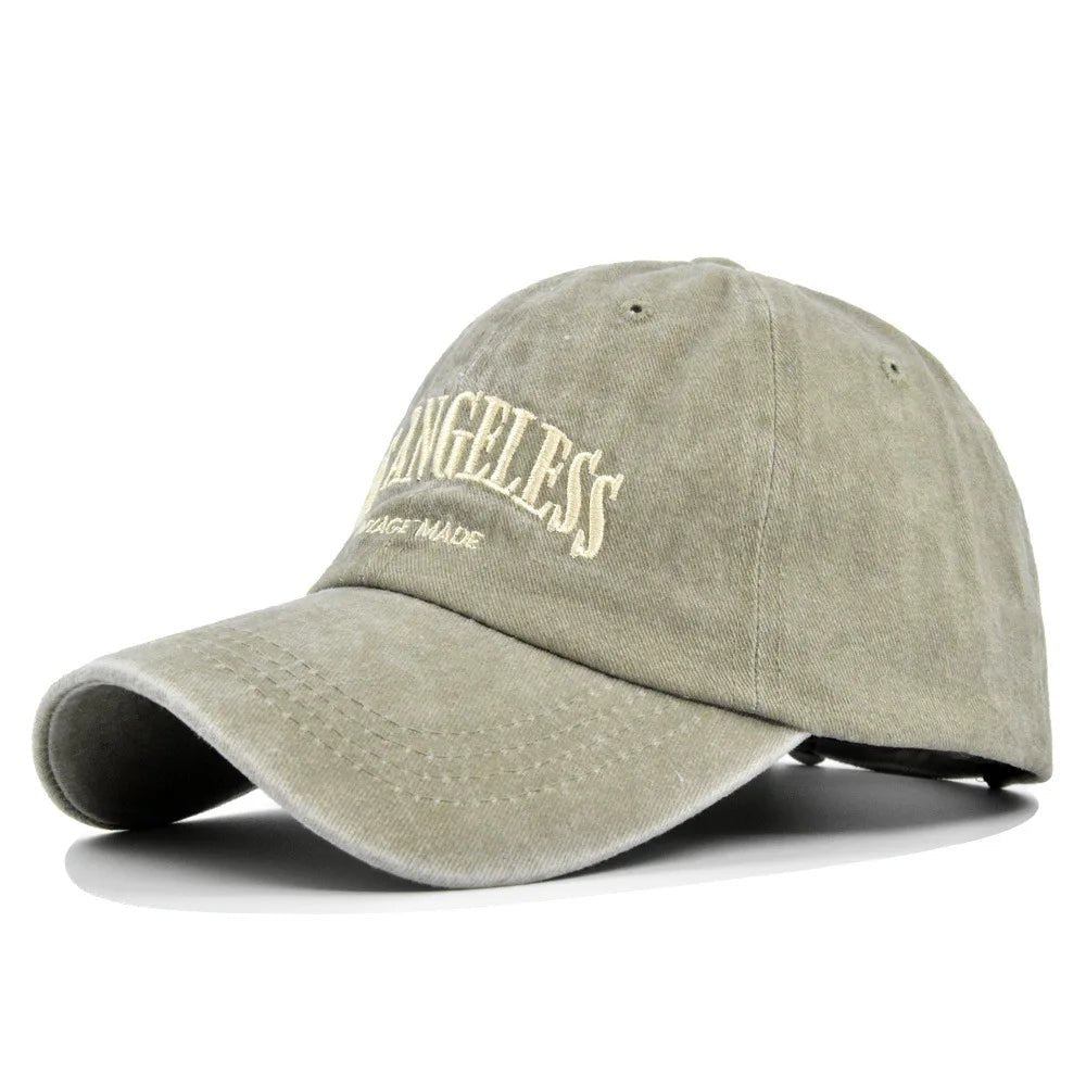 Los Angeless Vintage Washed Baseball Cap – Unisex Hip - Hop Style with Sun Protection - My Wear Clothing Co