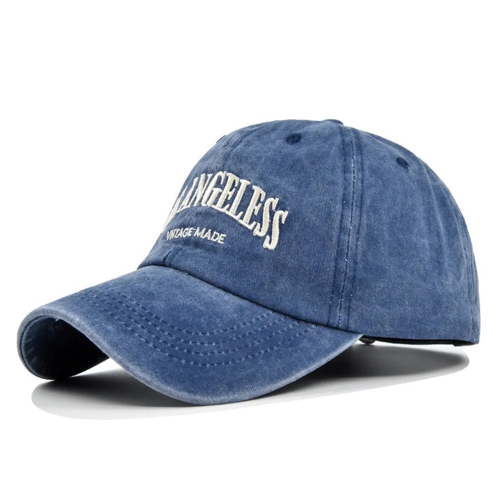 Los Angeless Vintage Washed Baseball Cap – Unisex Hip - Hop Style with Sun Protection - My Wear Clothing Co