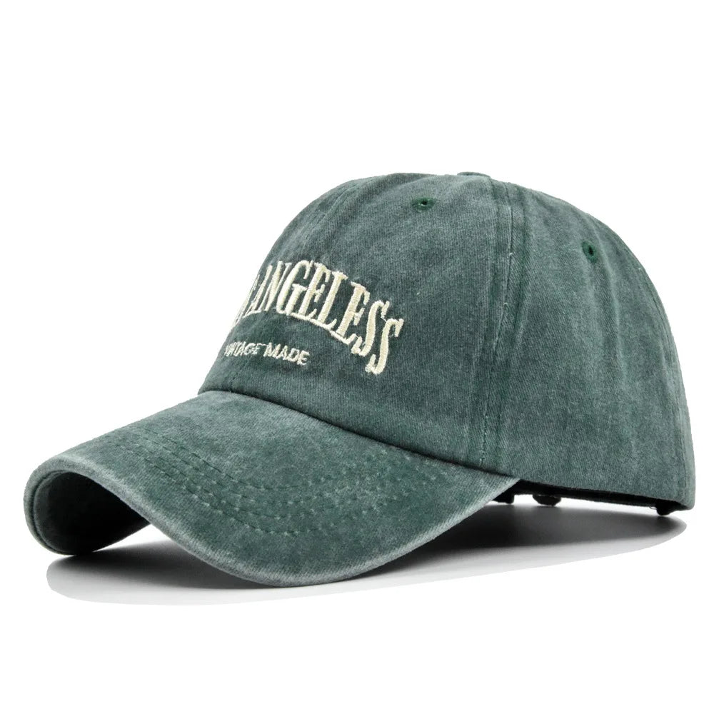 Los Angeless Vintage Washed Baseball Cap – Unisex Hip - Hop Style with Sun Protection - My Wear Clothing Co