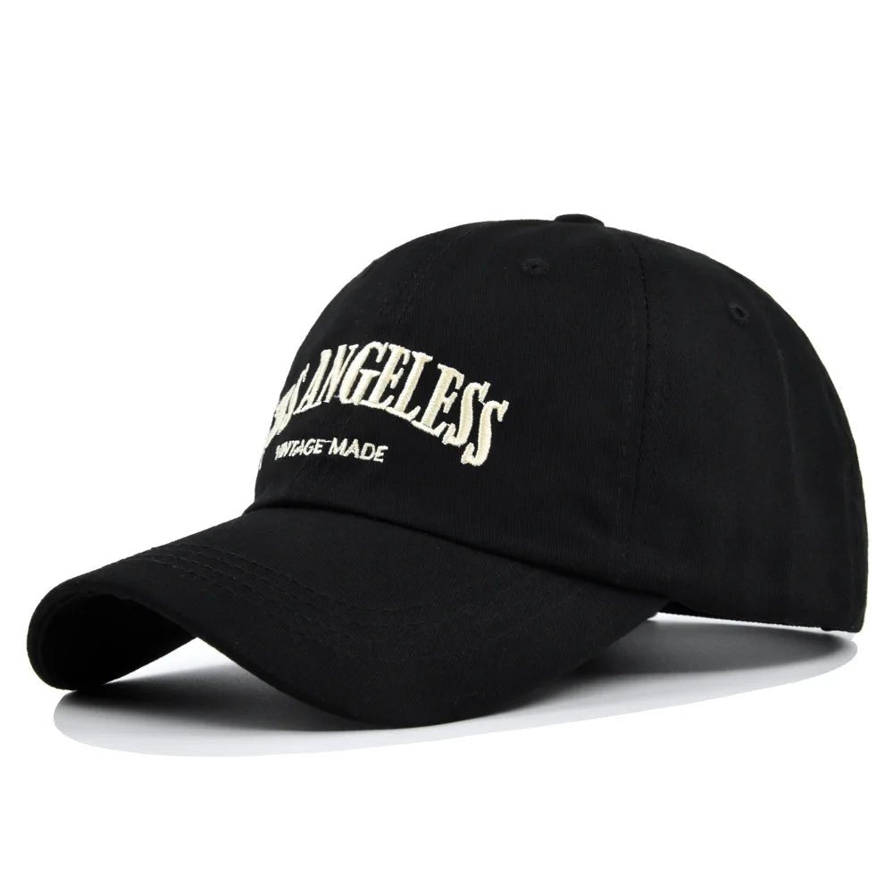 Los Angeless Vintage Washed Baseball Cap – Unisex Hip - Hop Style with Sun Protection - My Wear Clothing Co