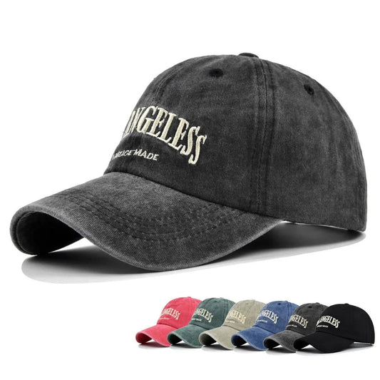 Los Angeless Vintage Washed Baseball Cap – Unisex Hip - Hop Style with Sun Protection - My Wear Clothing Co