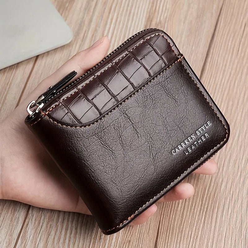 Luxury PU Leather Wallet – Zipped, Secure, Built for the Everyday - My Wear Clothing Co