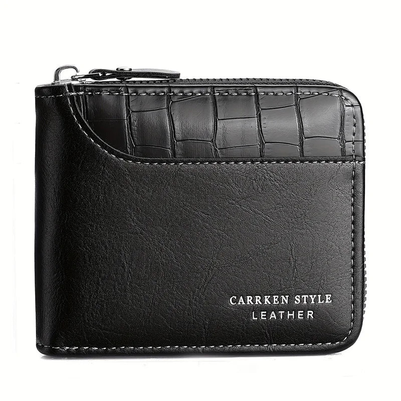 Luxury PU Leather Wallet – Zipped, Secure, Built for the Everyday - My Wear Clothing Co