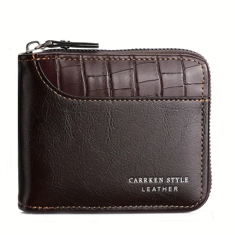 Luxury PU Leather Wallet – Zipped, Secure, Built for the Everyday - My Wear Clothing Co