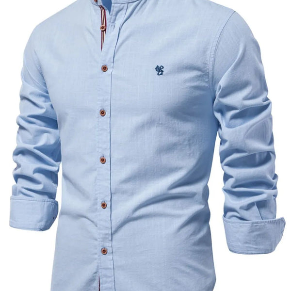 Men's 100% Cotton Button Down Long Sleeve Shirt - My Wear Clothing Co