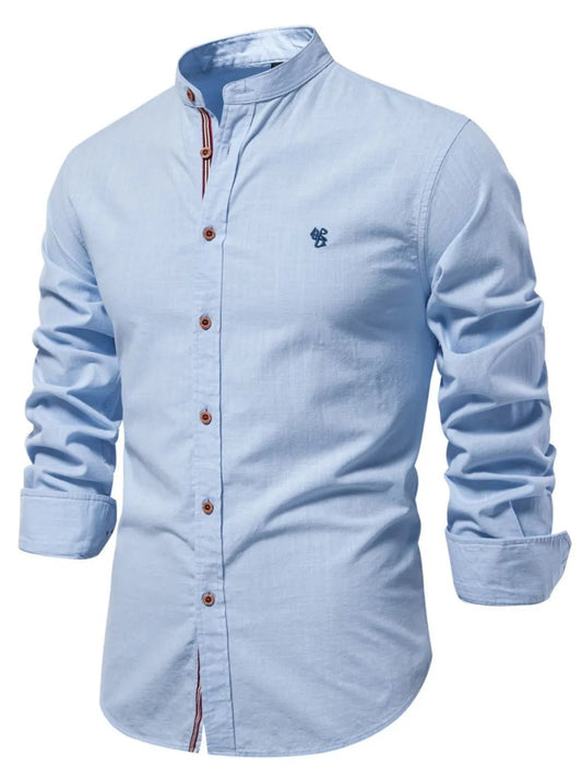 Men's 100% Cotton Button Down Long Sleeve Shirt - My Wear Clothing Co