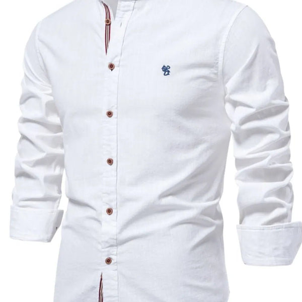 Men's 100% Cotton Button Down Long Sleeve Shirt - My Wear Clothing Co