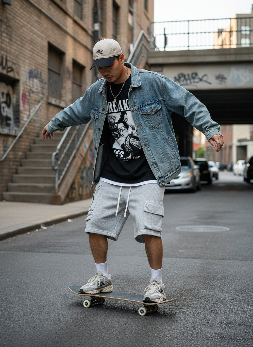 Men's 100% Cotton Drawstring Cargo Shorts - My Wear Clothing Co