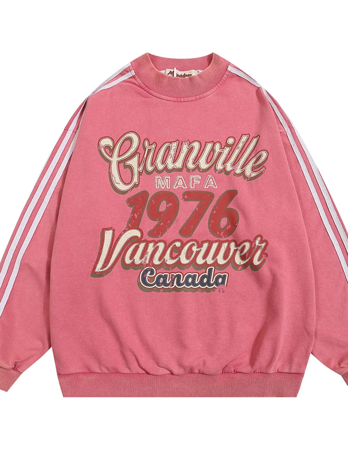 Men's 1976 Graphic Striped Long Sleeve Sweatshirt - My Wear Clothing Co