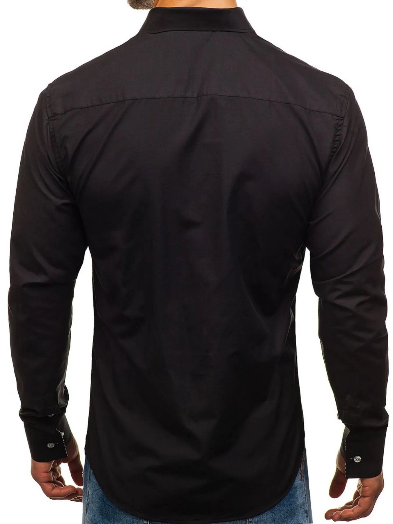 Men's Button - Down Shirt with Striped Detail - My Wear Clothing Co
