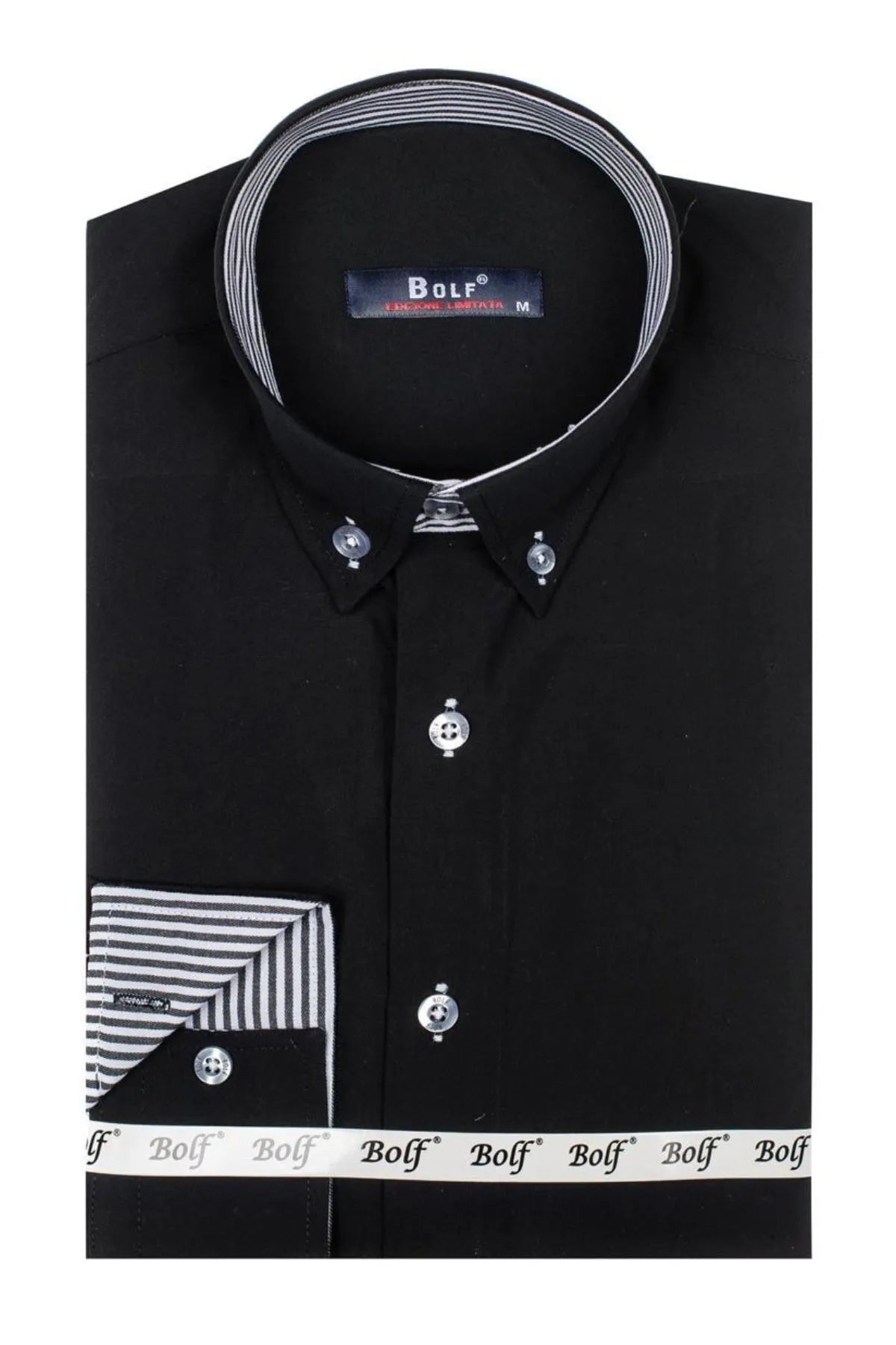 Men's Button - Down Shirt with Striped Detail - My Wear Clothing Co