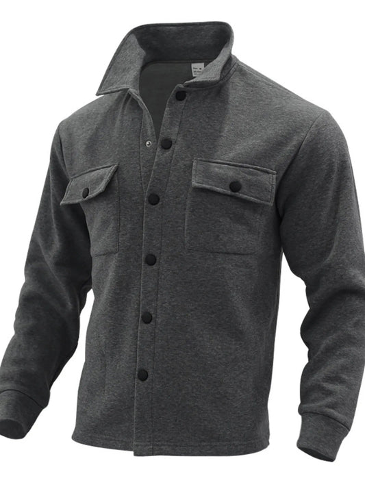 Men's Button - Up Long Sleeve Jacket (S–3XL) – Clean Cut, Everyday Ready - My Wear Clothing Co