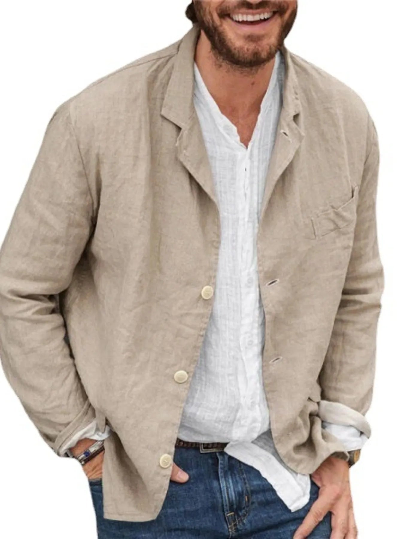 Men's Button - Up Long Sleeve Shacket (Plus Size Inclusive) – The Everyday Layer - My Wear Clothing Co