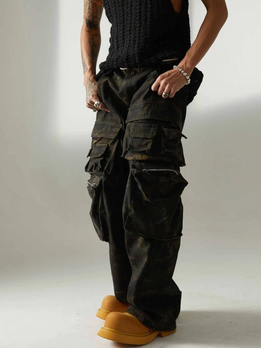Men's Camo Multi - Pocket Cargo Pants - My Wear Clothing Co