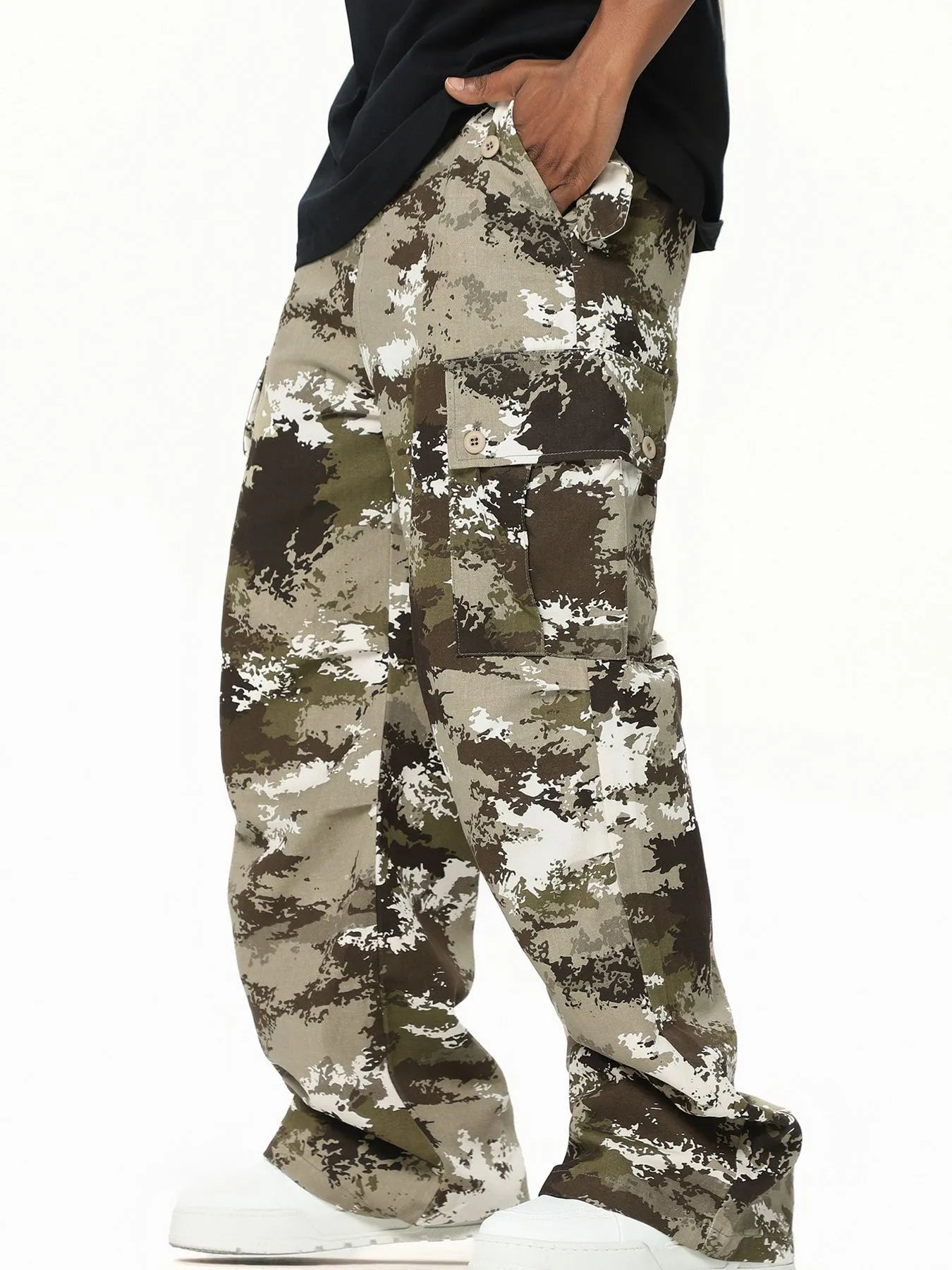 Men's Camouflage Cargo Pants (S–XL) – Wide Leg, All - Terrain Style - My Wear Clothing Co