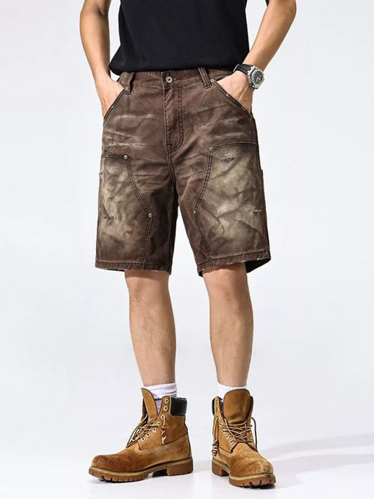 Men's Camouflage Cargo Shorts with Multi - Pocket Design - My Wear Clothing Co