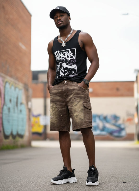 Men's Camouflage Cargo Shorts with Multi - Pocket Design - My Wear Clothing Co