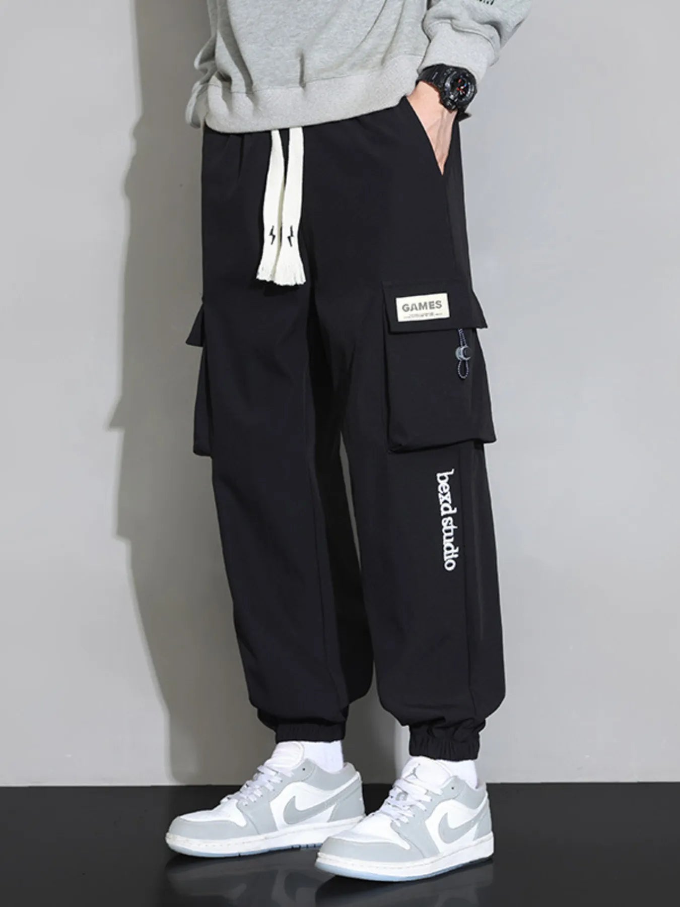 Men's Casual Cargo Pants with Drawstring – Everyday Utility, Relaxed Fit - My Wear Clothing Co