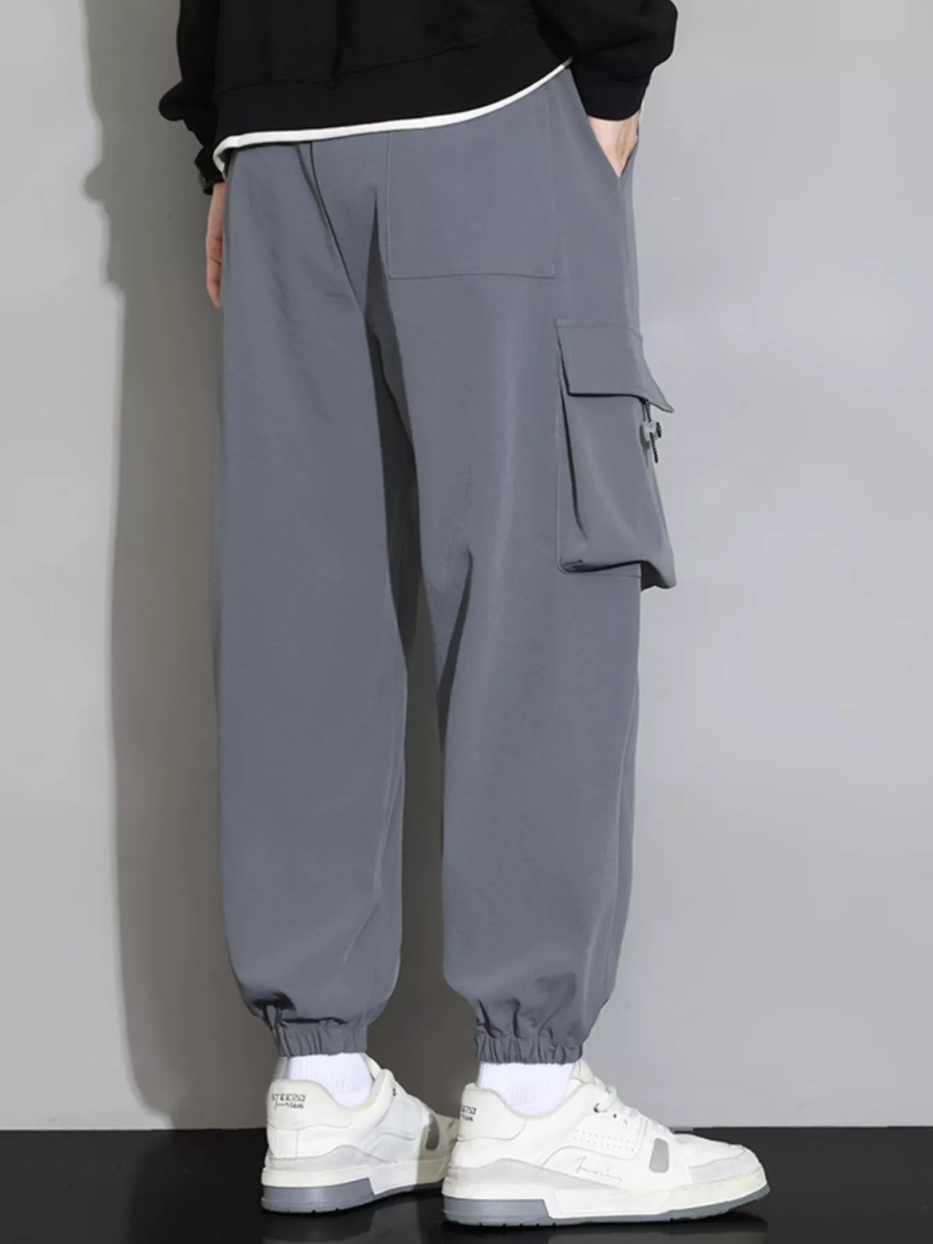 Men's Casual Cargo Pants with Drawstring – Everyday Utility, Relaxed Fit - My Wear Clothing Co