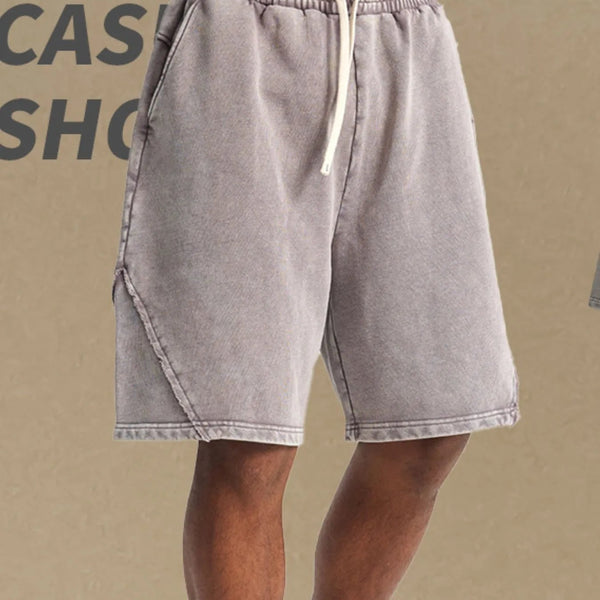 Men's Casual Drawstring Washed Shorts - My Wear Clothing Co