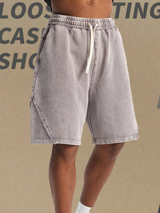 Men's Casual Drawstring Washed Shorts - My Wear Clothing Co