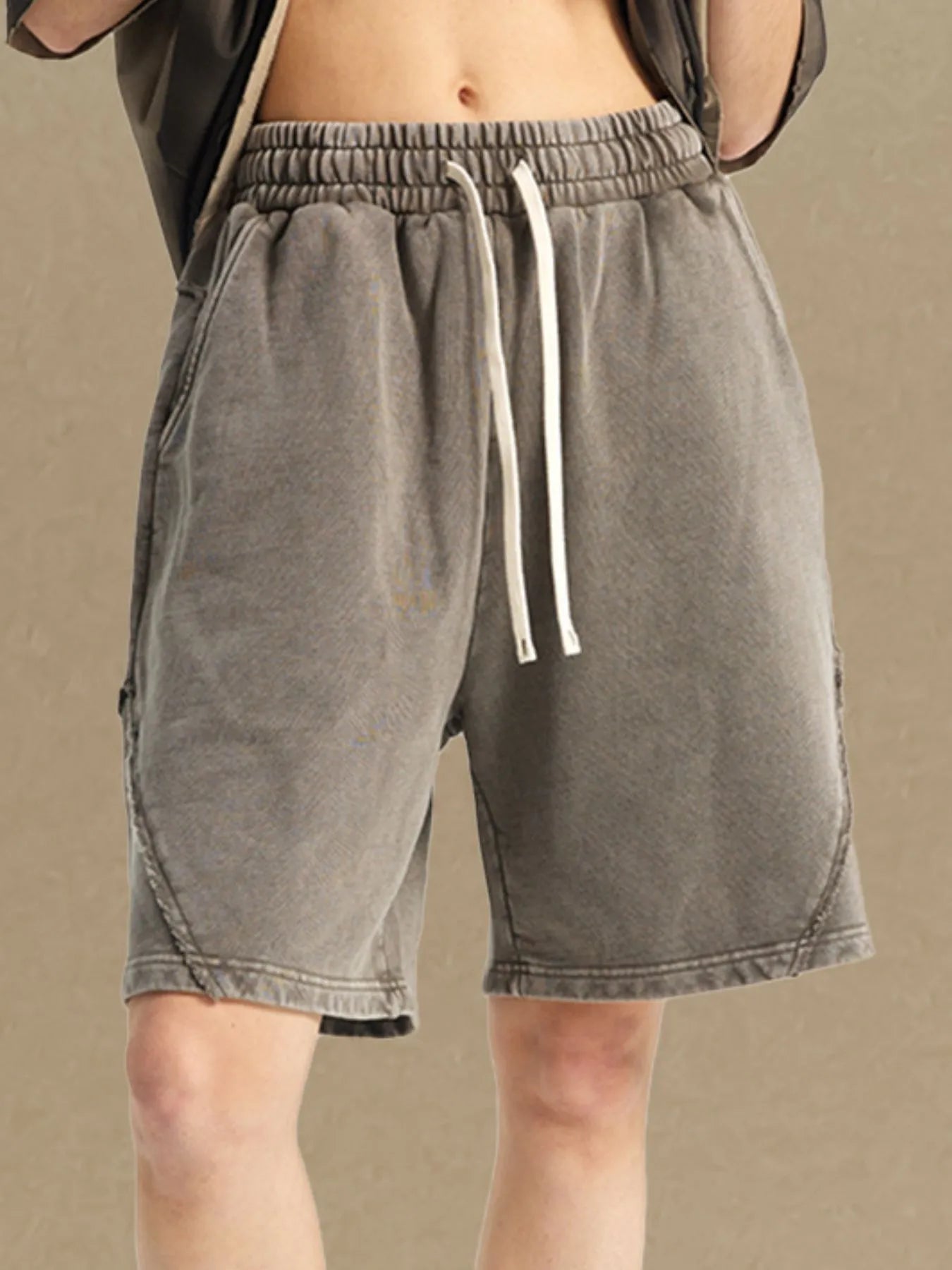 Men's Casual Drawstring Washed Shorts - My Wear Clothing Co