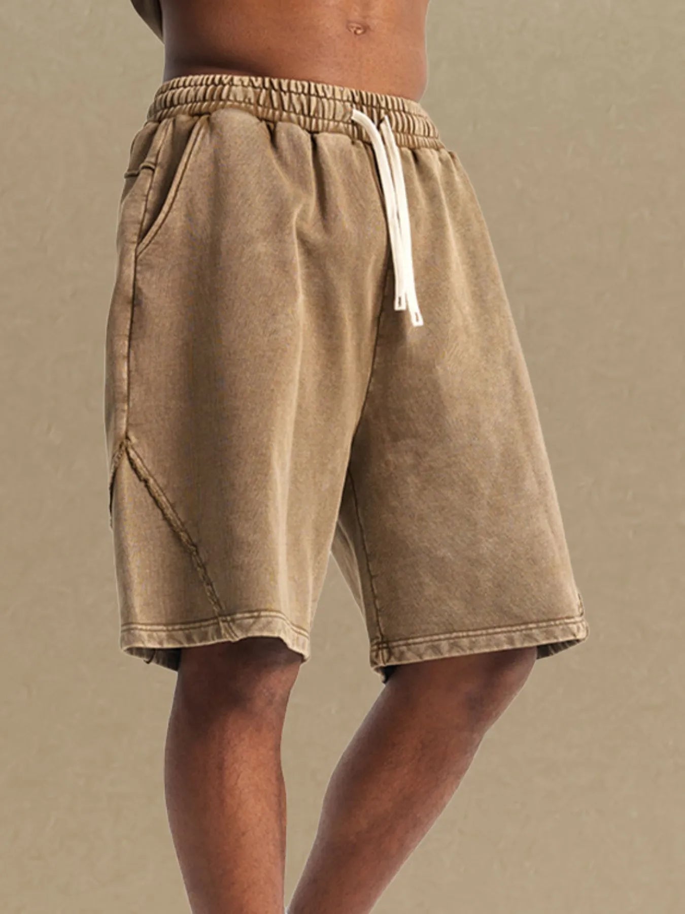 Men's Casual Drawstring Washed Shorts - My Wear Clothing Co
