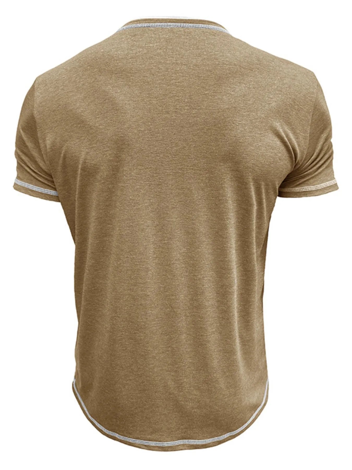 Men's Casual Henley Polo Shirt with Contrast Trim - Everyday Comfort - My Wear Clothing Co