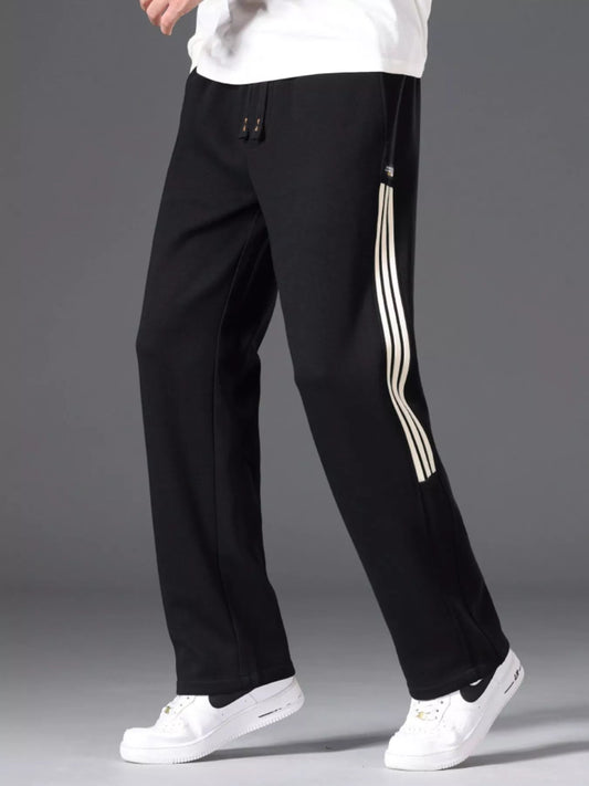 Men's Casual Striped Wide Leg Pants - My Wear Clothing Co