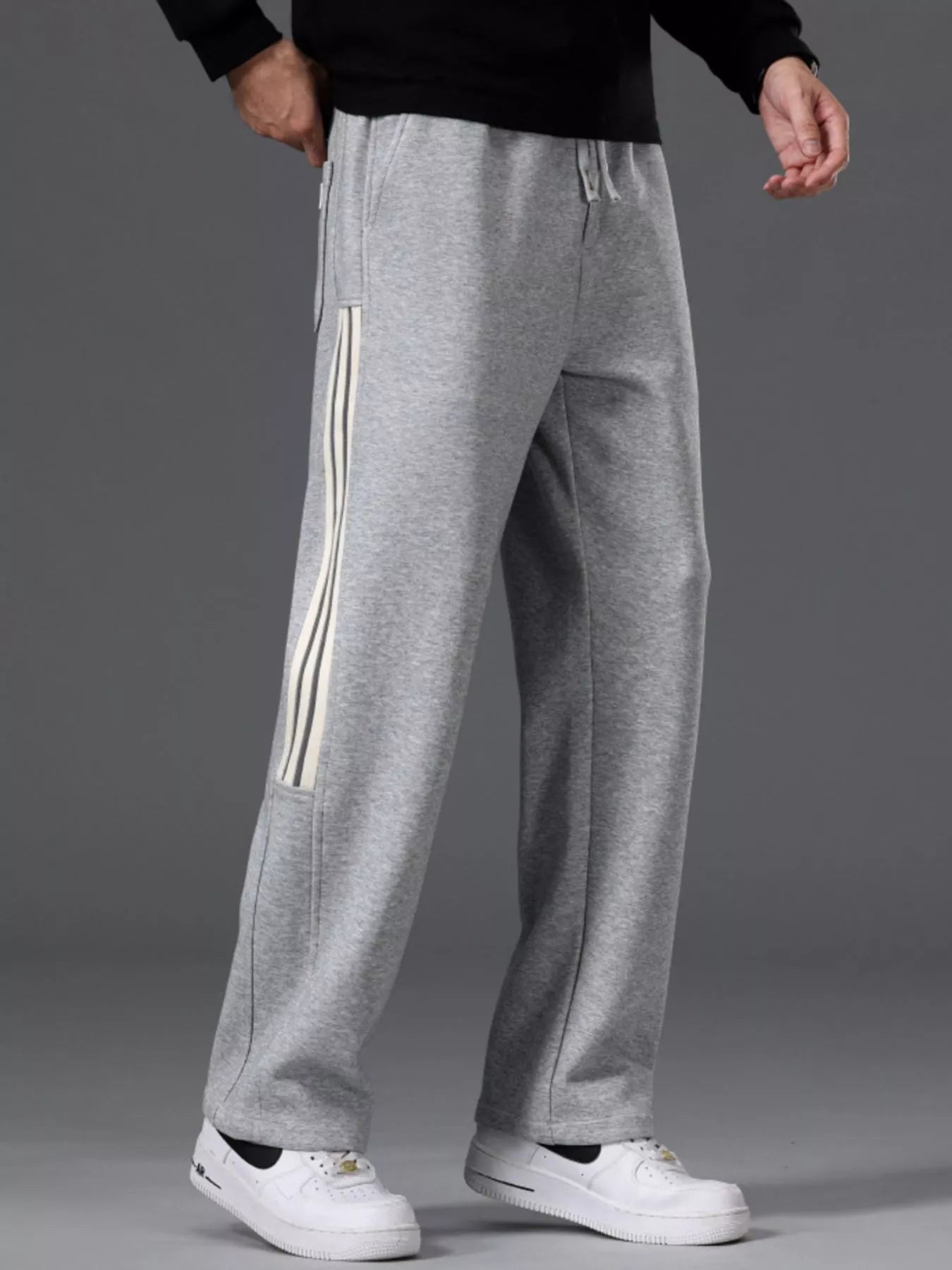 Men's Casual Striped Wide Leg Pants - My Wear Clothing Co