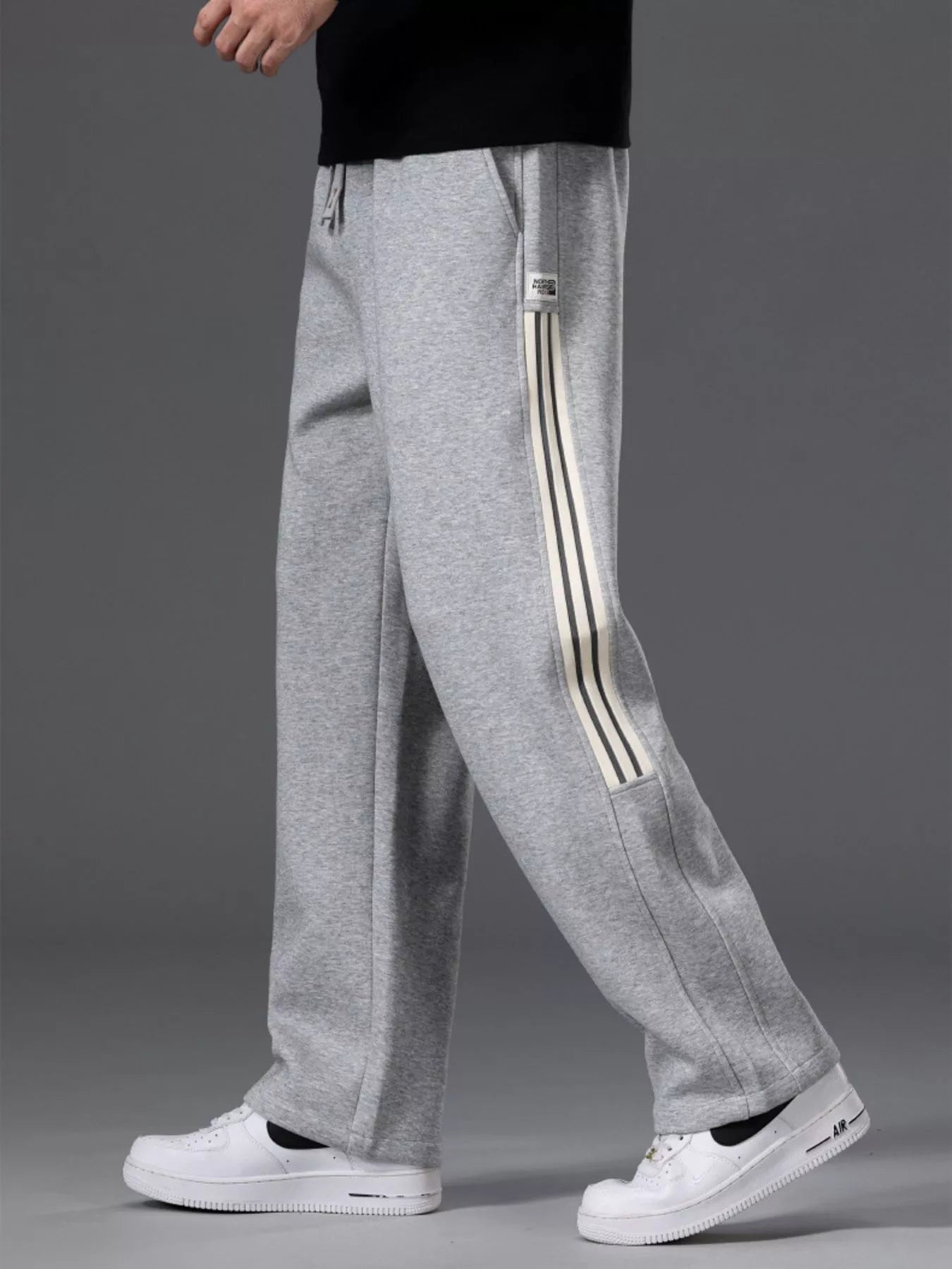 Men's Casual Striped Wide Leg Pants - My Wear Clothing Co