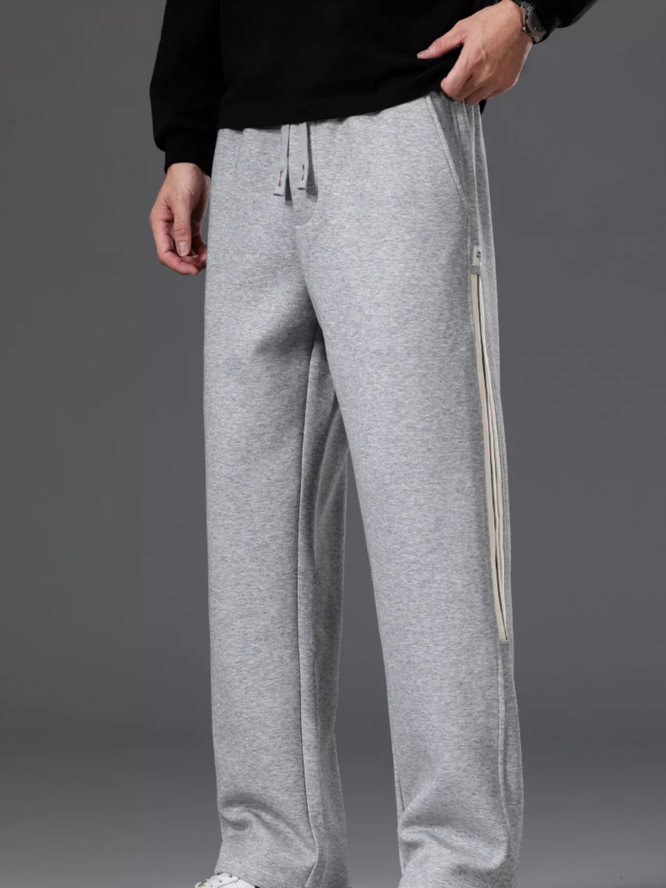Men's Casual Striped Wide Leg Pants - My Wear Clothing Co