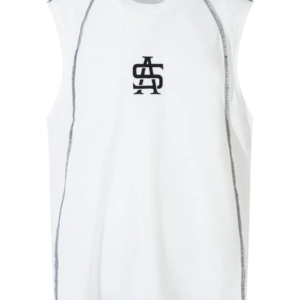 Men's Contrast Trim Round Neck Tank - My Wear Clothing Co