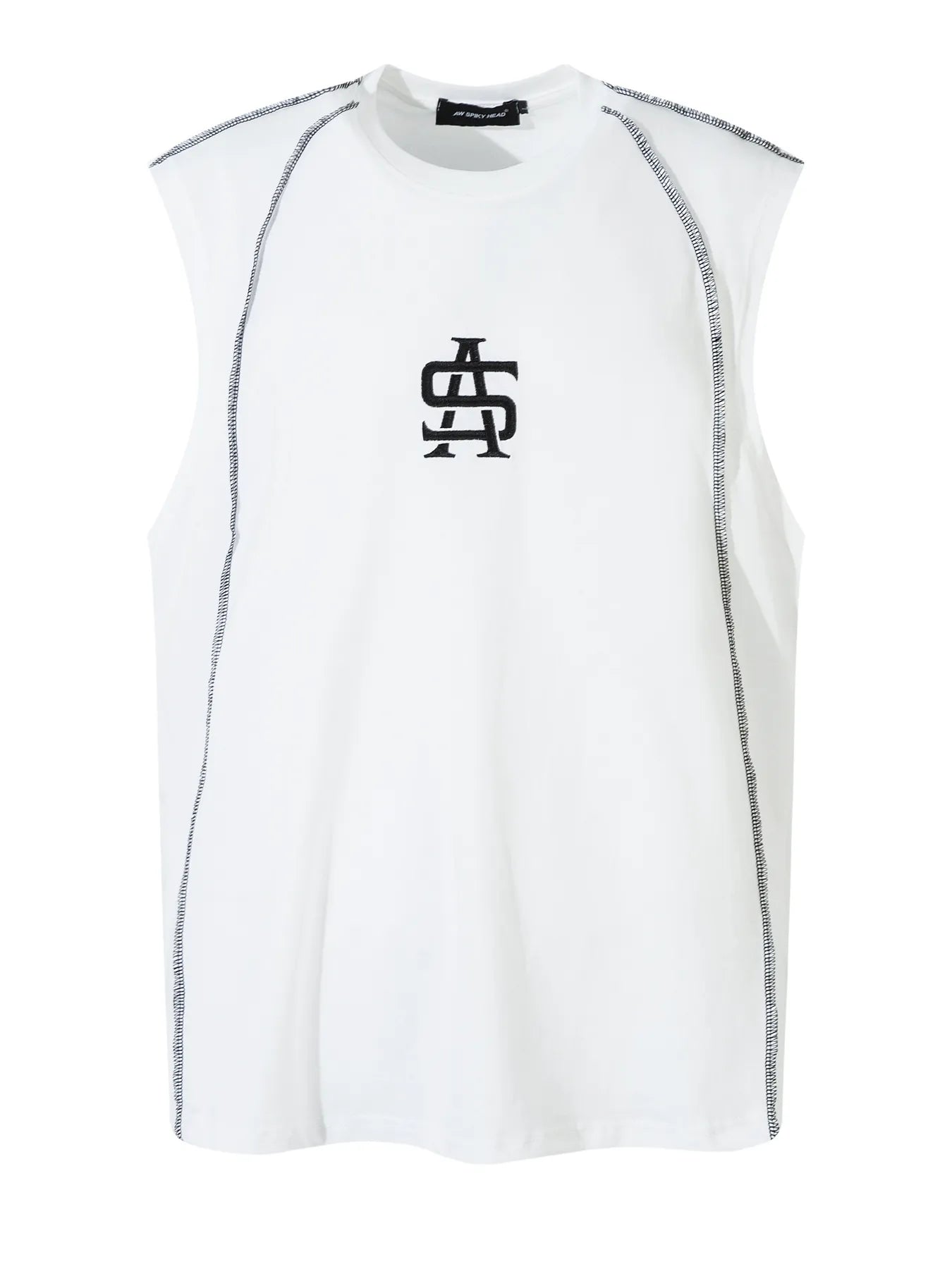 Men's Contrast Trim Round Neck Tank - My Wear Clothing Co