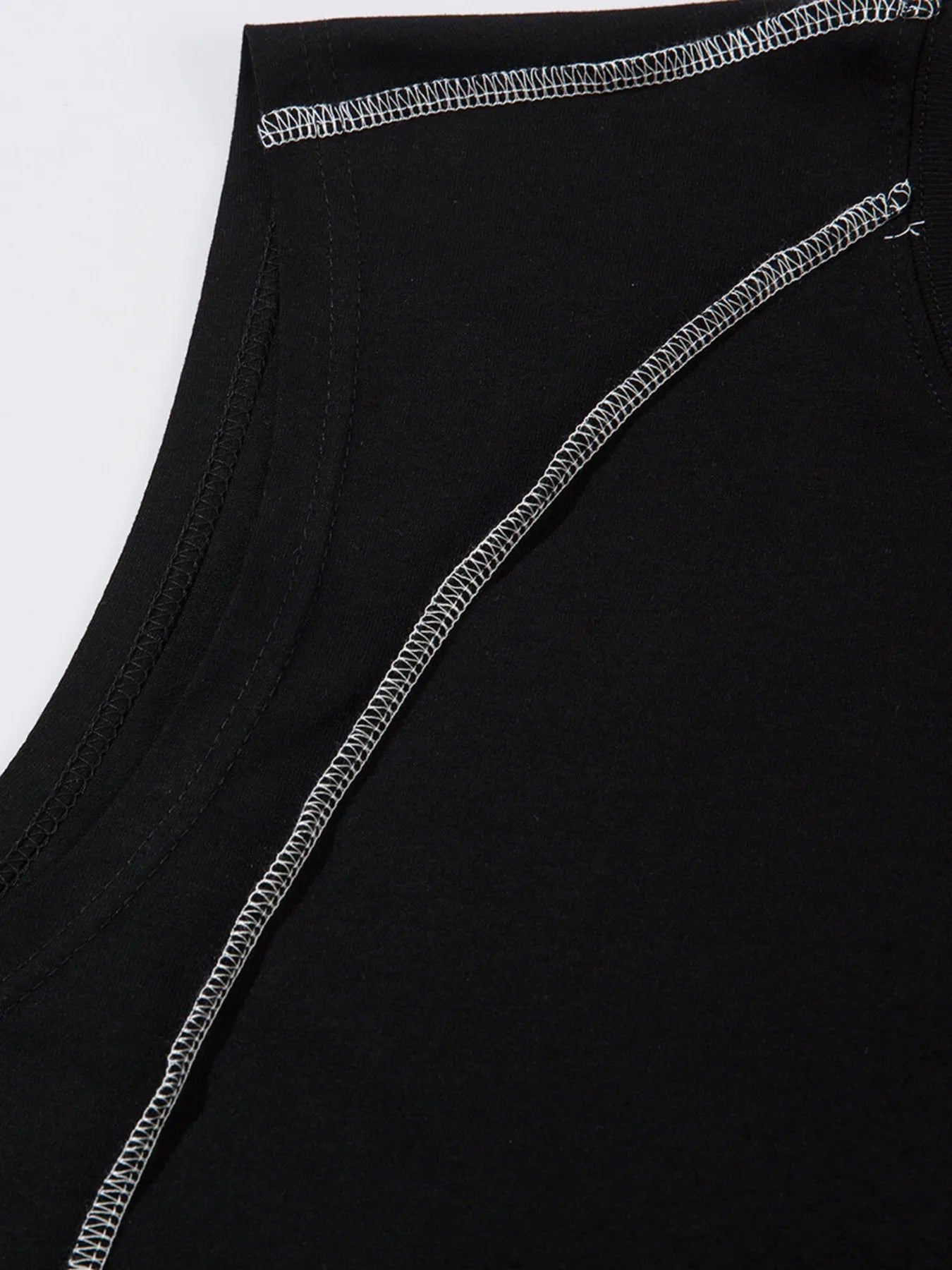 Men's Contrast Trim Round Neck Tank - My Wear Clothing Co