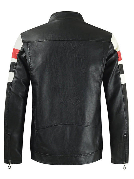 Men's Contrast Zip - Up Jacket (M–5XL) – Clean Lines, Confident Style - My Wear Clothing Co