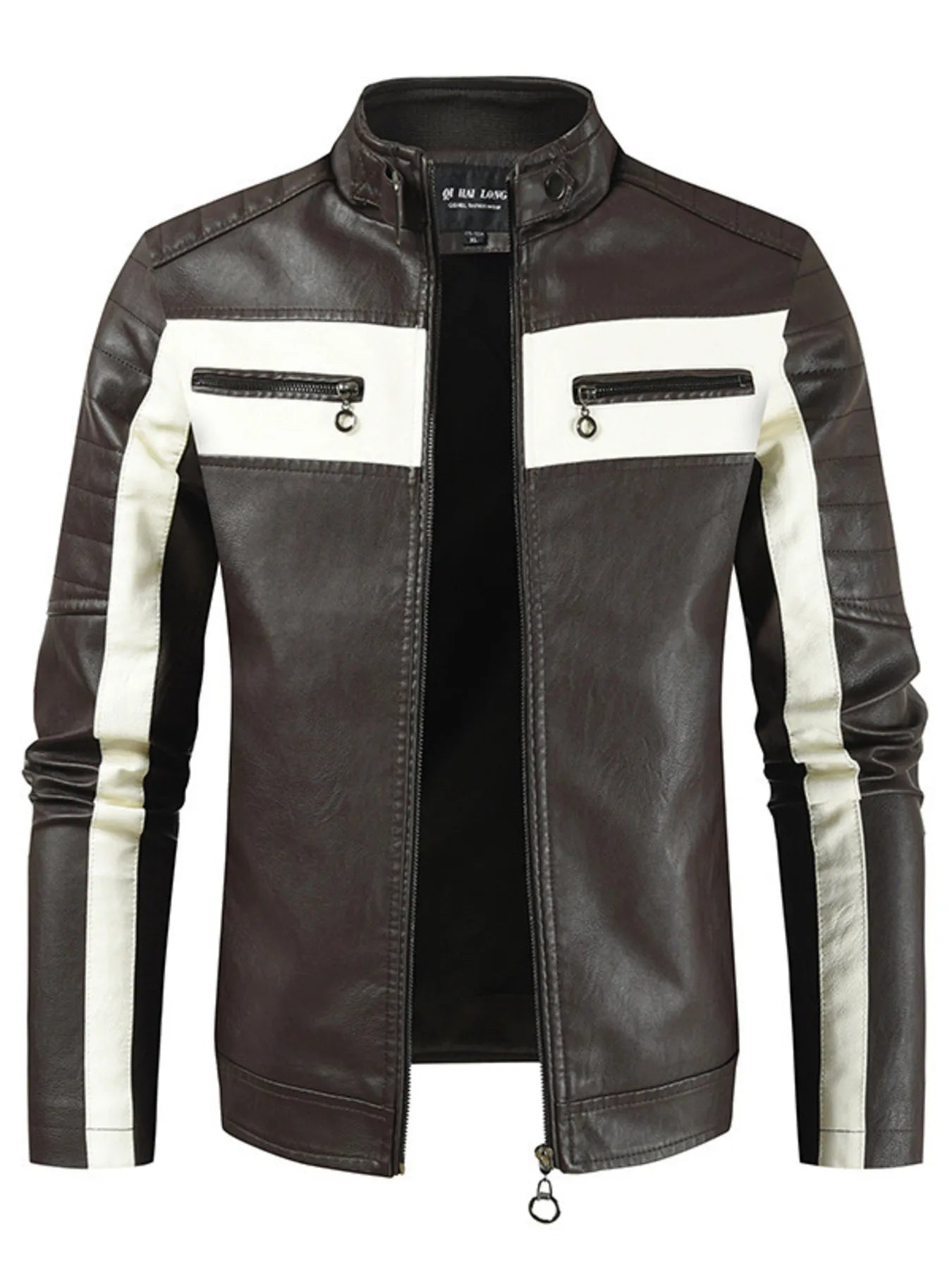 Men's Contrast Zip - Up Jacket (M–5XL) – Sleek Finish, Urban Edge - My Wear Clothing Co