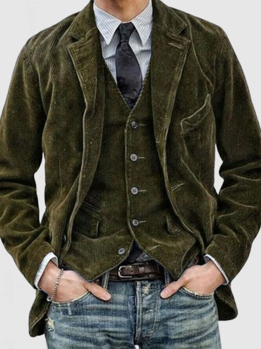 Men's Corduroy Blazer (S–4XL) – Texture Meets Tailoring - My Wear Clothing Co
