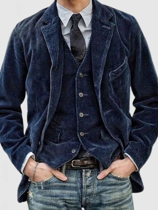 Men's Corduroy Blazer (S–4XL) – Texture Meets Tailoring - My Wear Clothing Co
