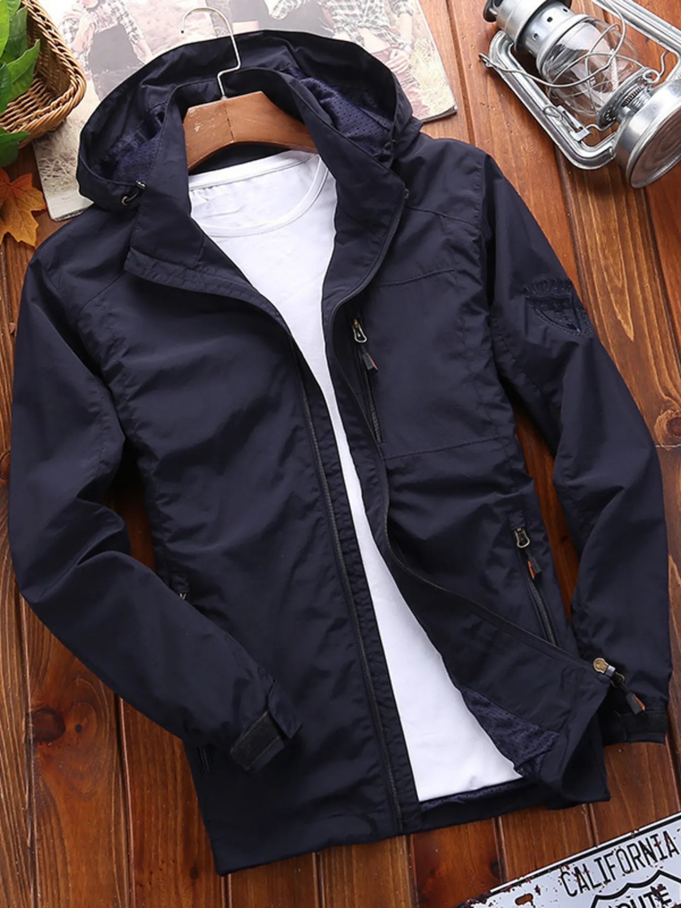 Men's Designer Lightweight Hooded Windproof Outdoor Jacket - Wear It Your Way - My Wear Clothing Co
