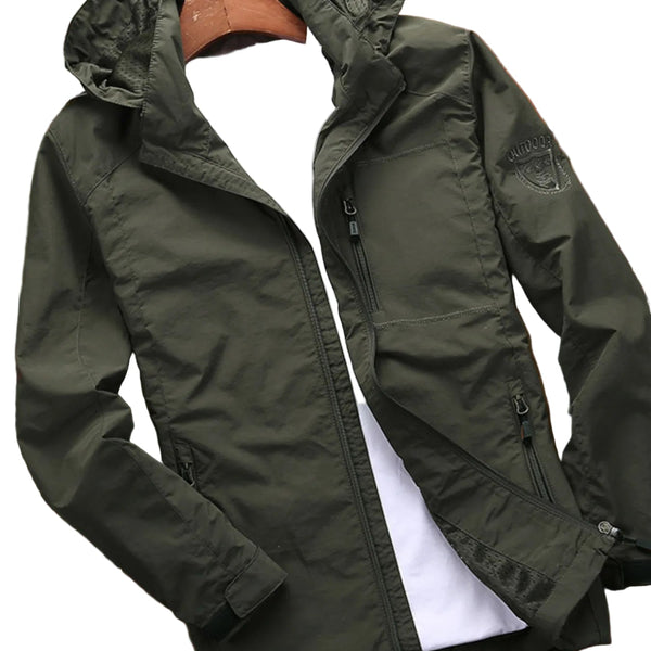 Men's Designer Lightweight Hooded Windproof Outdoor Jacket - Wear It Your Way - My Wear Clothing Co