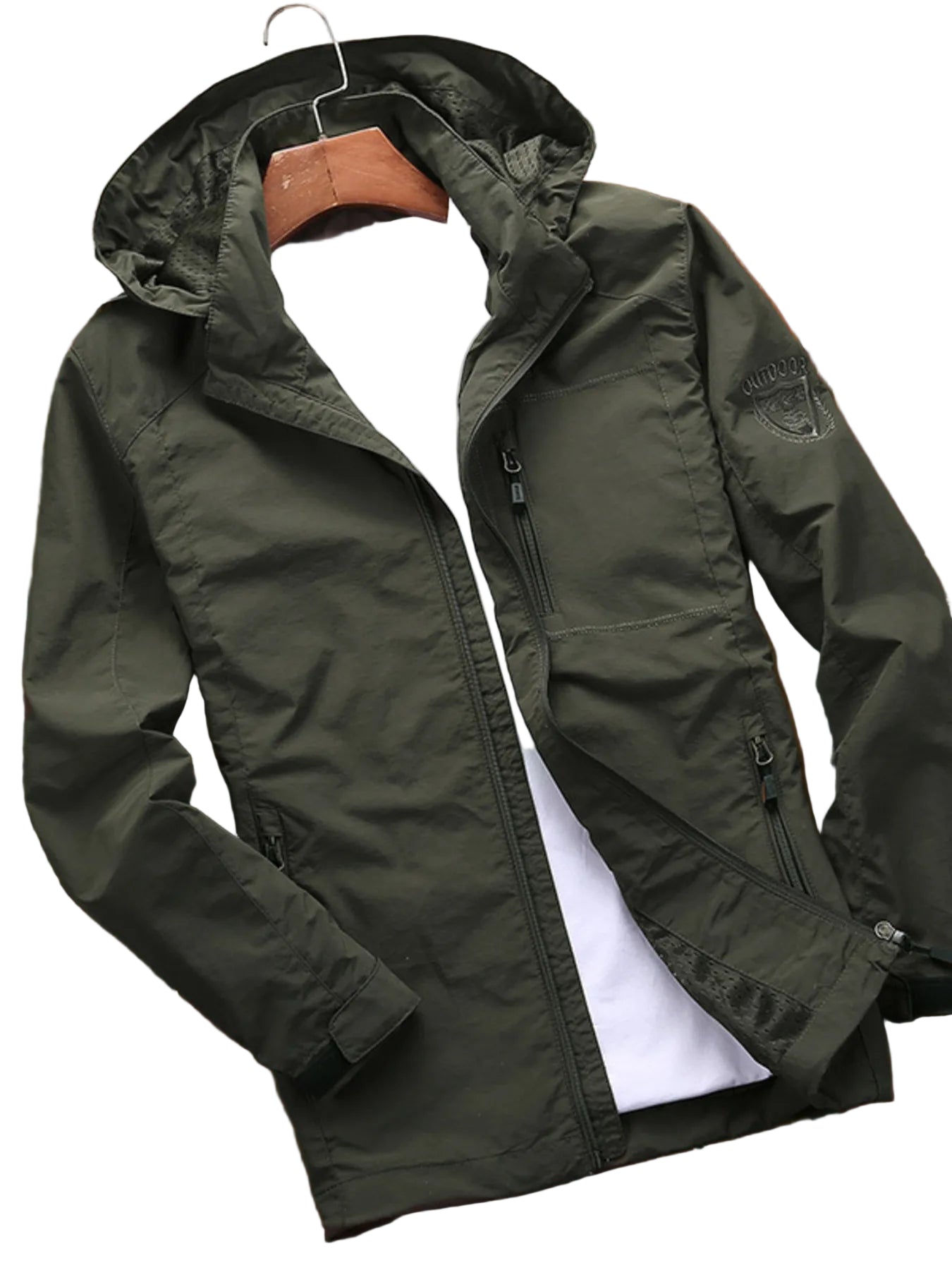 Men's Designer Lightweight Hooded Windproof Outdoor Jacket - Wear It Your Way - My Wear Clothing Co
