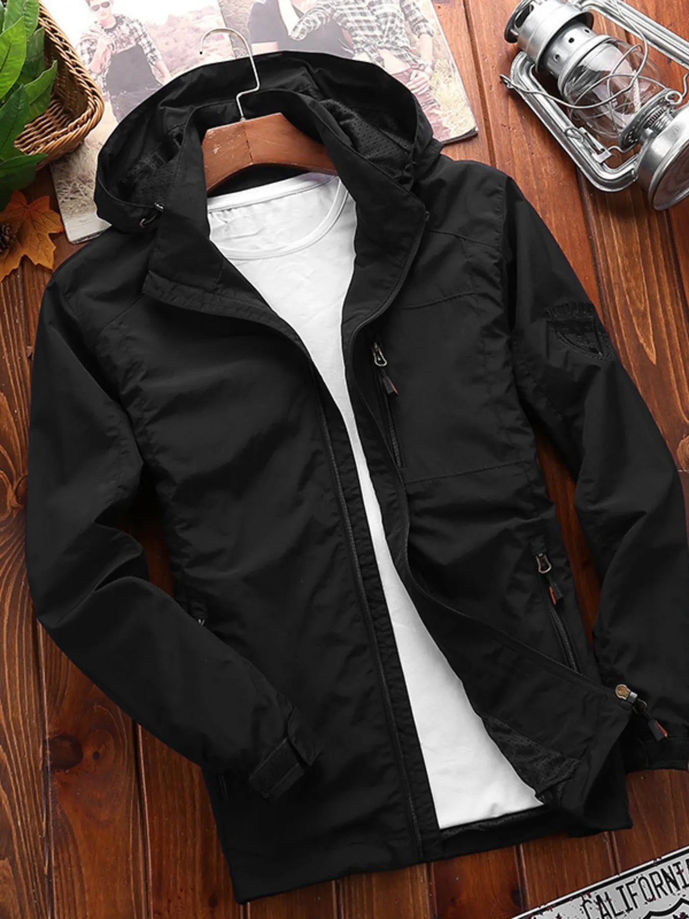 Men's Designer Lightweight Hooded Windproof Outdoor Jacket - Wear It Your Way - My Wear Clothing Co