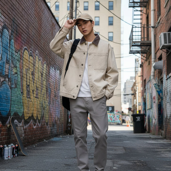 Men's Designer Two - Tone Collar Casual Jacket – Wear It Your Way - My Wear Clothing Co