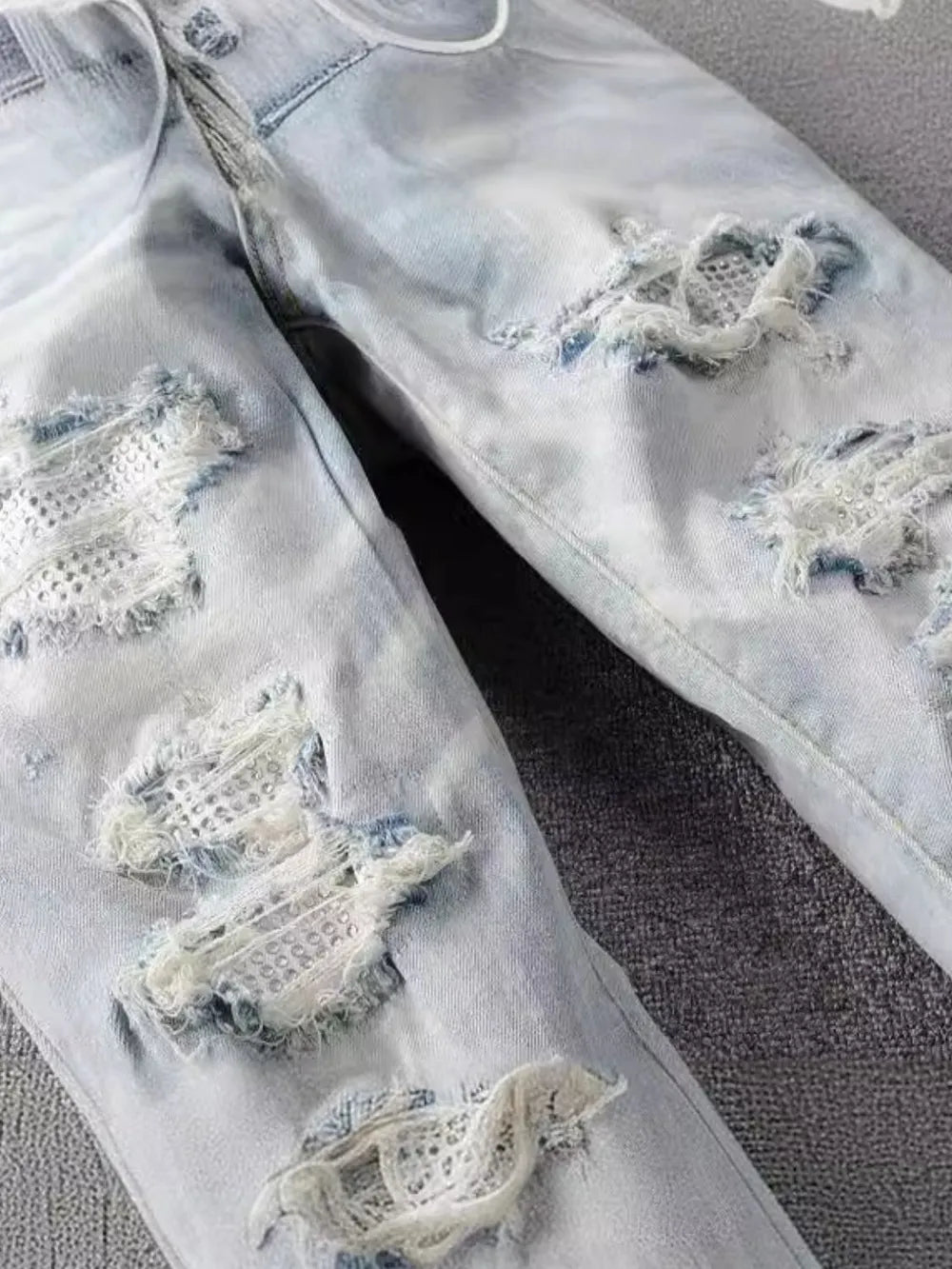 Men's Distressed Denim Jeans with Pockets – Rugged Style, Everyday Function - My Wear Clothing Co