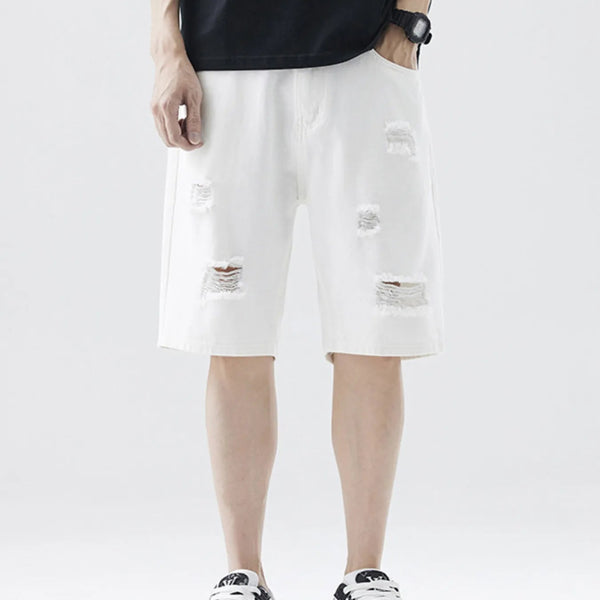 Men's Distressed Denim Shorts - My Wear Clothing Co